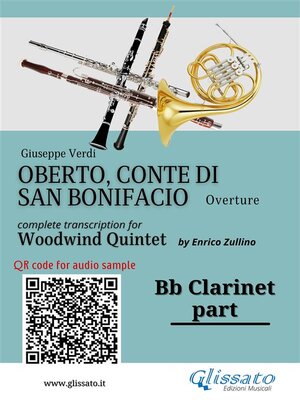 cover image of Bb Clarinet part of "Oberto" for Woodwind Quintet
